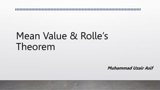 Understanding Mean Value Theorem and Rolle’s Theorem: Key Concepts ...