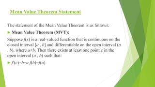 Mean Value Theorem explained with examples.pptx