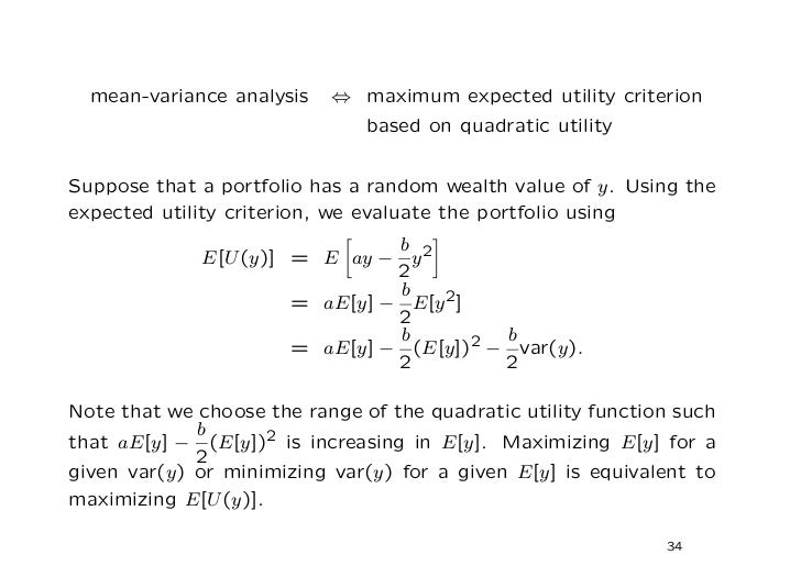Mean variance