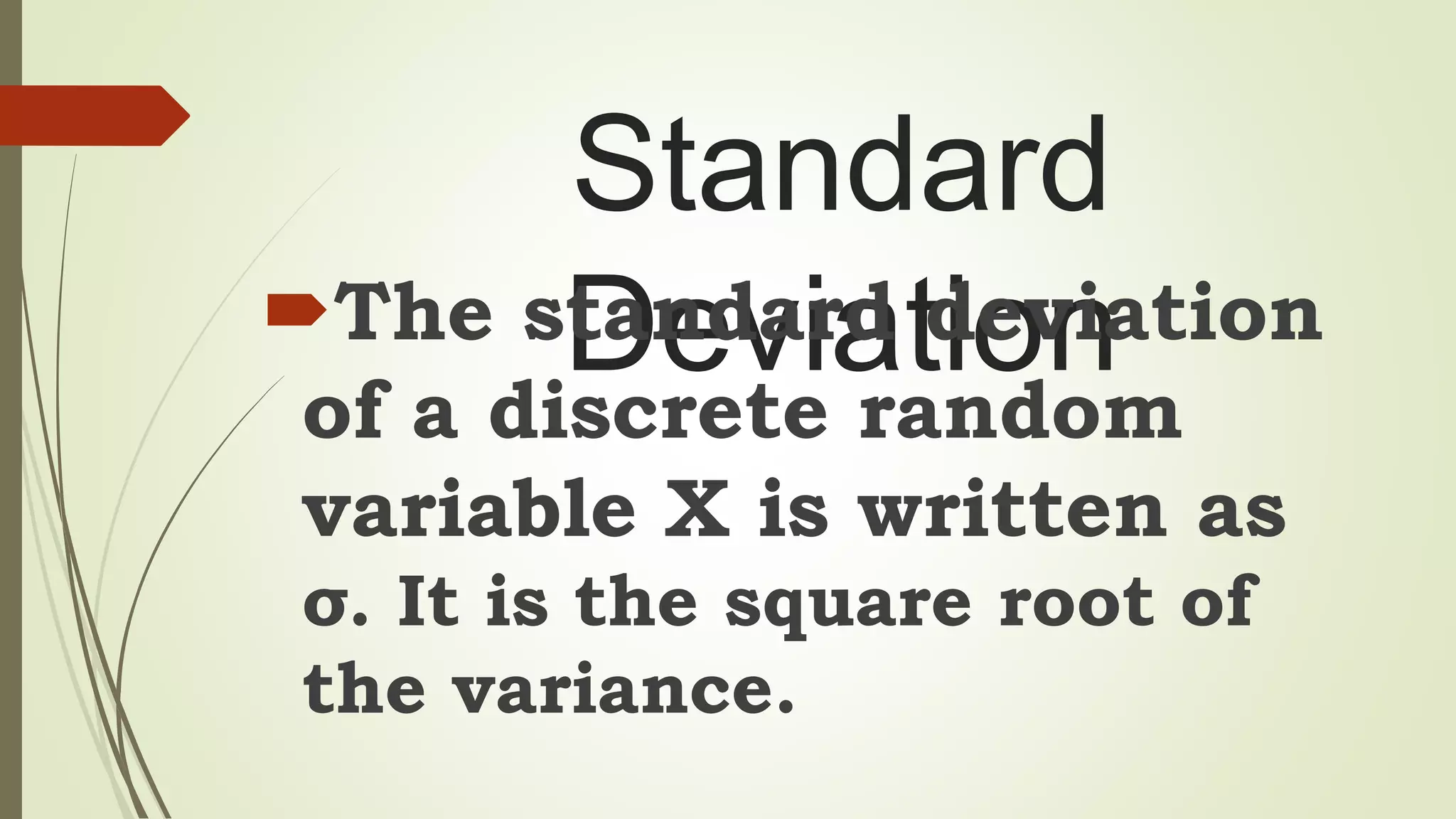 Mean, variance, and standard deviation of a Discrete Random Variable ...