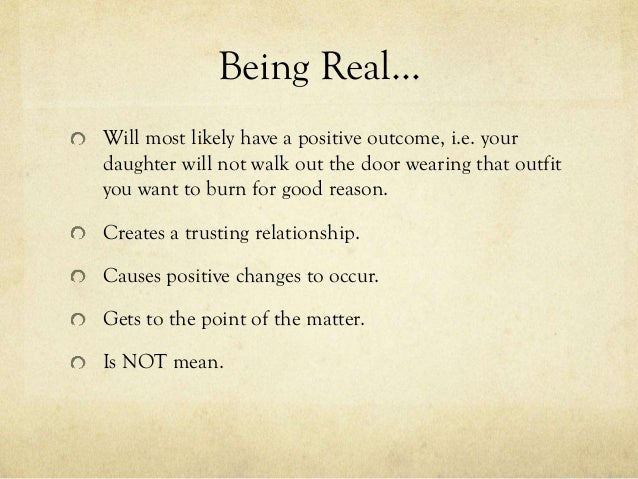 Do people realize and know the difference between being 