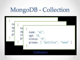 MongoDB - Collection
 