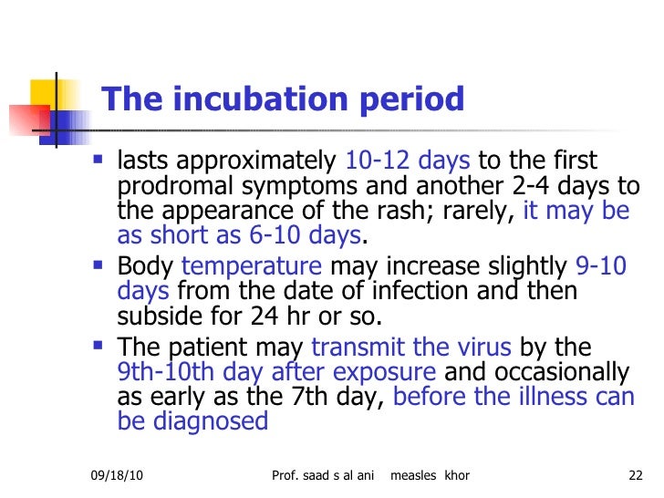 Incubation Time For Flu After Exposure