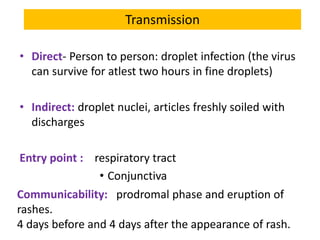 Entry Rashed Measles | PPTX