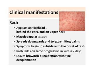 Morbiliform Rash Measles and Rubella (Class lectures for Undergraduates) | PDF