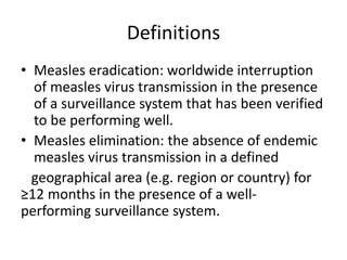 Measles verification case definitions | PPT