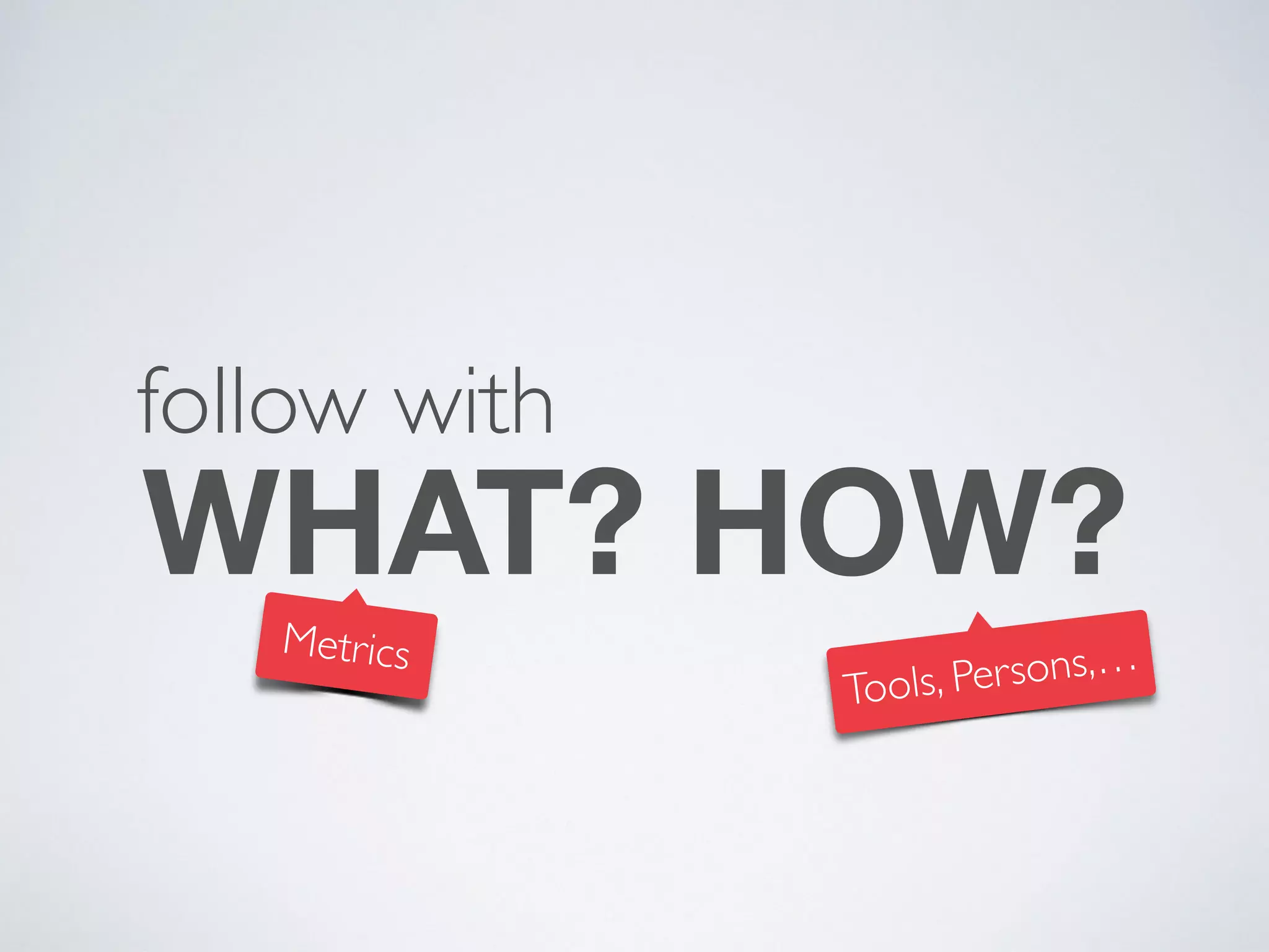 WHICH METRIC 
TO FOCUS ON?
 