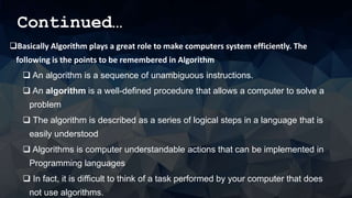 Measuring algorithm performance | PPT