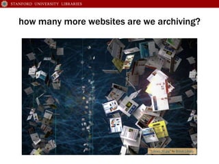 how many more websites are we archiving?
“Library_01.jpg” by British Library
 