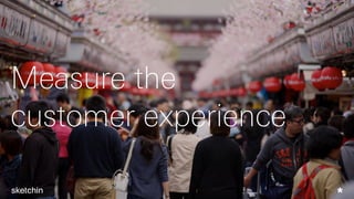 Measure the
customer experience
 