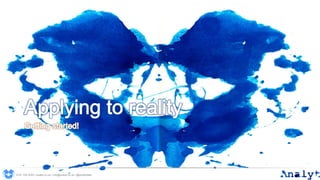 0191 704 2045 | analyt.co.uk | info@analyt.co.uk | @analytdata
 