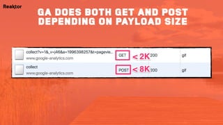 GA does both get and post
depending on payload size
 