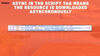 async in the script tag means
the resource is downloaded
asynchronously
 