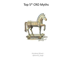 Amrdeep Athwal -
@AmmO_Singh
Top 5* CRO Myths
 