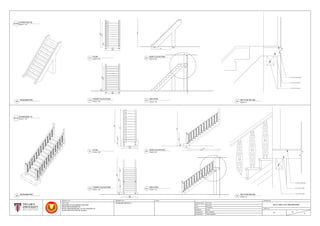 1
2
3
4
5
6
7
8
9
10
11
12
13
3376
2993
570240
1530
1220
95 95
3174
1276
220
3376
570
2971
3268
2265220
1056174
1530
1220
95 95
1
2
3
4
5
6
7
8
9
10
11
12
2505
2275
210
1365
1125 120120
2515
1764
265645
2505
2275
195
1365
1125 120120
05
SECTION DETAIL
06
ISONOMETRIC
05
SECTION DETAIL
06
ISONOMETRIC
01
PLAN
02
SIDE ELEVATION
03
FRONT ELEVATION
04
SECTION
01
PLAN
02
SIDE ELEVATION
03
FRONT ELEVATION
04
SECTION
SCALE 1 : 25
SC09
STAIRCASE 09
SCALE 1 : 25
SC10
STAIRCASE 10
SCALE 1:25
SCALE 1:25 SCALE 1:25
SCALE 1:25
SCALE 1:25SCALE 1:25
SCALE 1:25 SCALE 1:25
SCALE 1:5
SCALE 1:5
STARTING DATE
DATE
SCALE
CHECKED BY
20.01.2017
06.03.2017
AS SHOWN
ALLEN
MR. KHAIROOL
TRM'S MEMBERS
STAIRCASE DETAILS 1
PROJECT TITLE
MEASURED BY
DRAWN BY
ARC 1215
METHODS OF DOCUMENTATION AND
MEASURED DRAWING ON
ROYAL MUSEUM KEDAH, LOT 82, SEKSYEN 16
ALOR STAR, KOTA SETAR, KEDAH
DRAWING TITLE NOTE
2017/ ARC1215/ RMUZKEDAH
D 18
31
DRAWING NO.
SHEET NO.
20 x 200 FLOOR BOARD
180 x 180 H.W. BEAM
190 x 130 H.W. BEAM
20 x 200 FLOOR BOARD
180 x 180 H.W. BEAM
190 x 130 H.W. BEAM
 