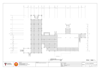 VERANDAHS' EAVE LINE
1
A0 A1 A B C D E F G J K L M N
1a
2
3
4
5a
5b
6
7
8
9
10
5
2a
H
424256410 5900
9530 2283
39534070
14388
315040623990
25746
9515 2170 18927
3187
24105
4000238022653450548034353095
9
5
STARTING DATE
DATE
SCALE
CHECKED BY
20.01.2017
06.03.2017
1 : 75
LIM ZANYU, WONG WAN JIUAN
MR. KHAIROOL
-
GROUND FLOOR REFLECTED CEILING PLAN
PROJECT TITLE
MEASURED BY
DRAWN BY
ARC 1215
METHODS OF DOCUMENTATION AND
MEASURED DRAWING ON
ROYAL MUSEUM KEDAH, LOT 82, SEKSYEN 16
ALOR STAR, KOTA SETAR, KEDAH
DRAWING TITLE NOTE
2017/ ARC1215/ RMUZKEDAH
A 05
31
DRAWING NO.
SHEET NO.
0 0.5 1 21.5 3 4 5 6 7 7.5 (M)
M 1 : 75
N
SCALE 1 : 75
REFLECTED CEILING PLAN
GROUND FLOOR
 