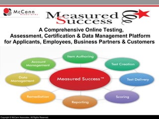 A Comprehensive Online Testing,  Assessment, Certification & Data Management Platform for Applicants, Employees, Business Partners & Customers 