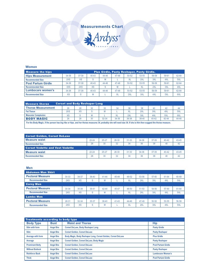 2xs Size Chart