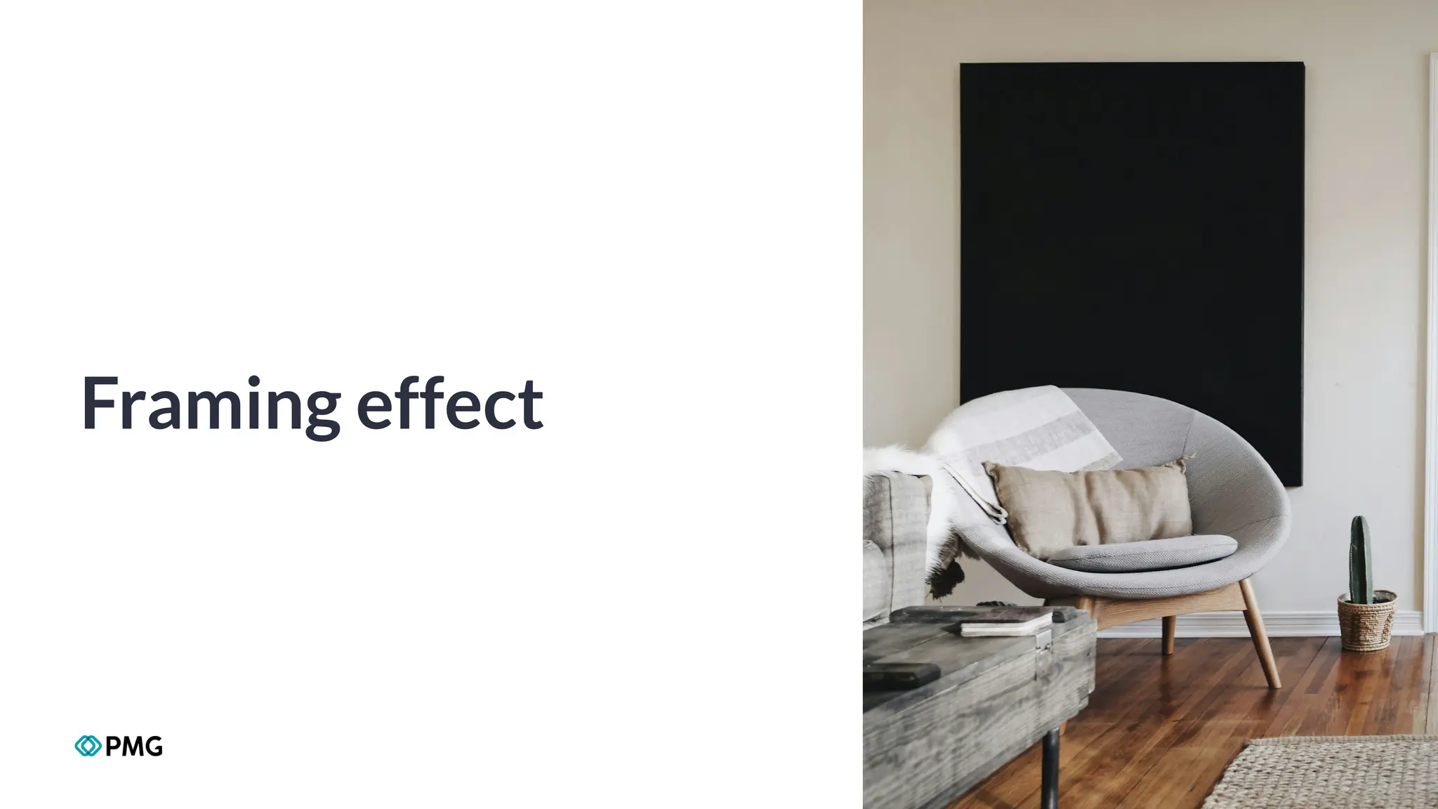 Copyright 2024 PMG Worldwide LLC. All rights Reserved
10
Framing effect
 