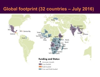 Global footprint (32 countries – July 2016)