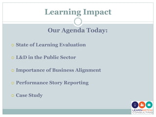 Measuring and Reporting the Impact of Learning and Development | PDF ...
