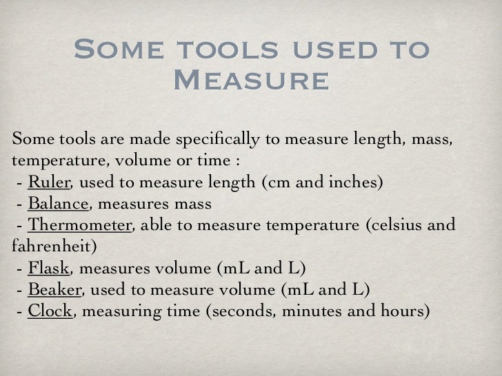what tool is used to measure volume