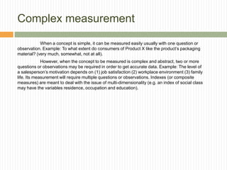 Concept of Measurements in Business Research | PPTX