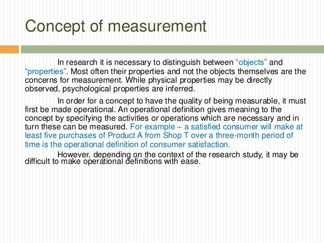 Research by measurement