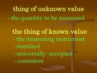Unknown Values Examples Measurement | PPTX
