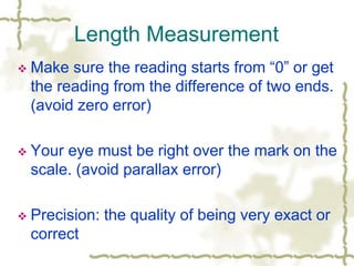 Measurement.ppt slides of physics part 1 | PPT