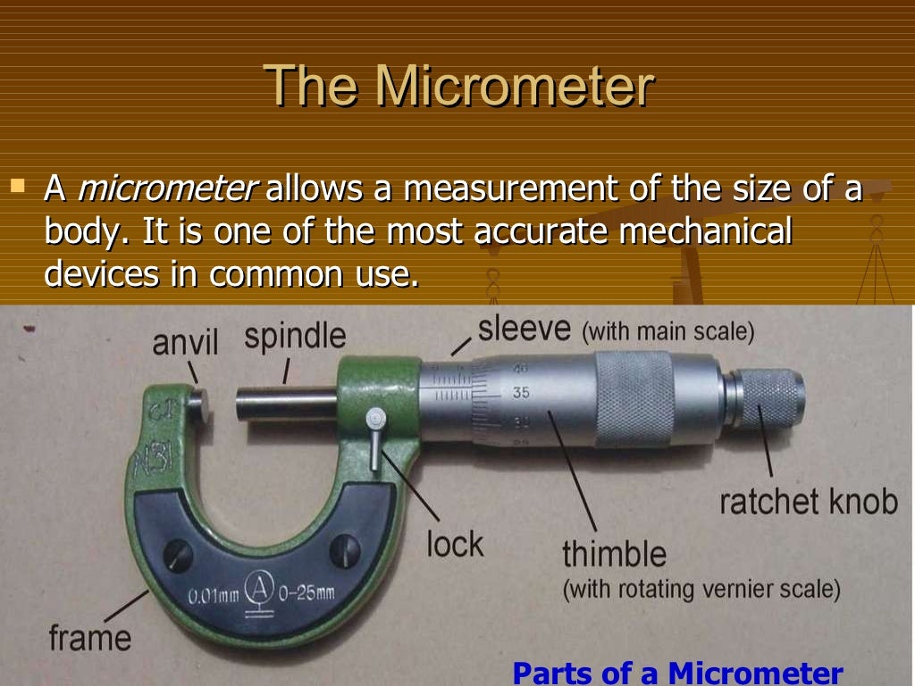 Measurement.micrometer & vernier caliper