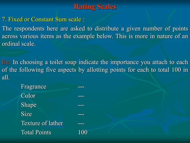 Measurement scaling | PPT