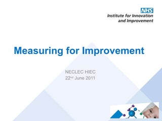 Measuring for Improvement  NECLEC HIEC  22 nd  June 2011  