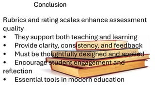 measurement and Assessment ppt for scoring rubric and rating scales | PDF
