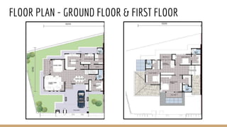 FLOOR PLAN - GROUND FLOOR & FIRST FLOOR
 