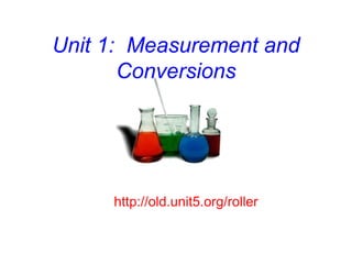 Unit 1: Measurement and
Conversions
http://old.unit5.org/roller
 