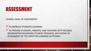 Measurement, assessment, and evaluation in outcome based education | PPTX