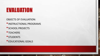 Measurement, assessment, and evaluation in outcome based education | PPTX