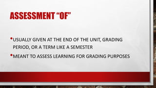 Measurement, assessment, and evaluation in outcome based education | PPTX