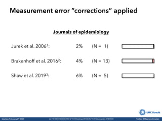 Measurement error in medical research | PDF