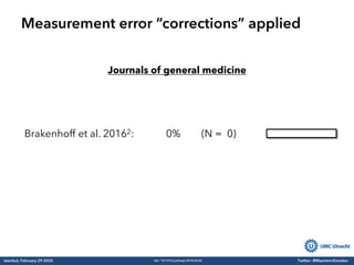 Measurement error in medical research | PDF