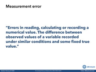 Measurement error in medical research | PDF