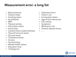 Measurement error in medical research | PDF