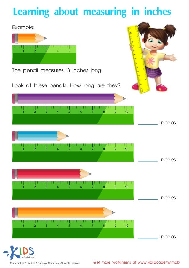 measurement for kids free printable worksheets