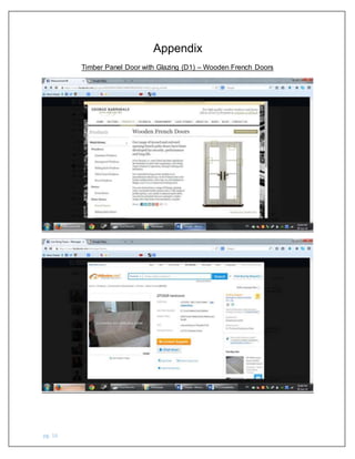 pg. 16
Appendix
Timber Panel Door with Glazing (D1) – Wooden French Doors
 