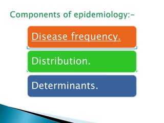Measurements in epidemiology