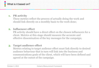 Measurement in PR: the Hotwire Measurement Framework | PPT