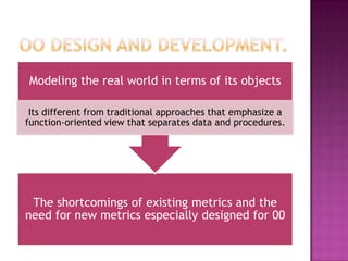OO design and development.