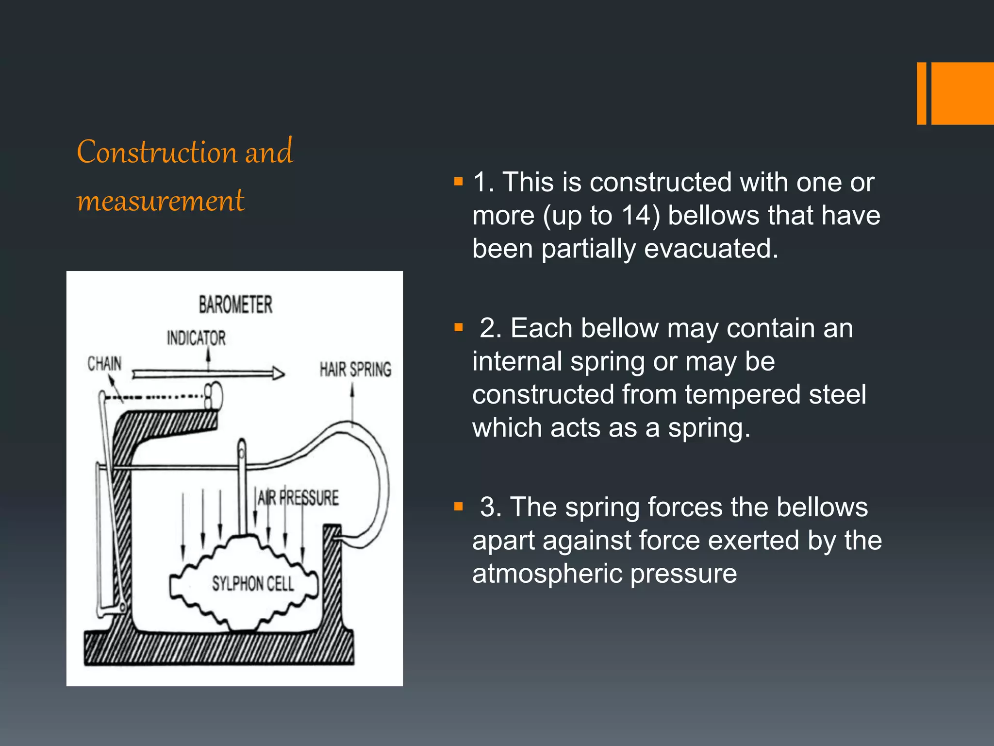 Measurement of atmospheric pressure pptx weather science