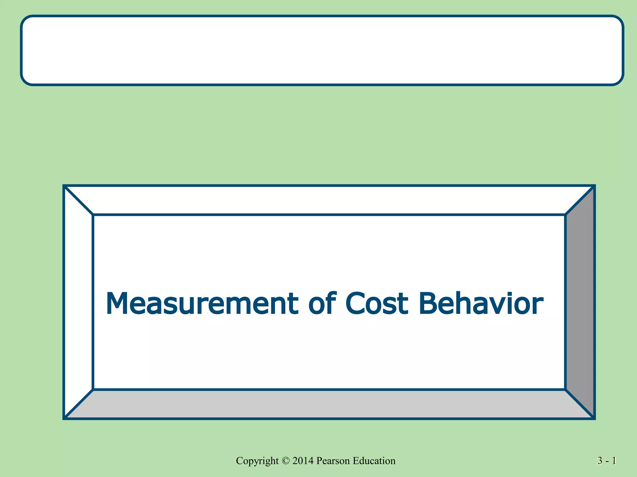 Measurement of Cost Behavior.ppt